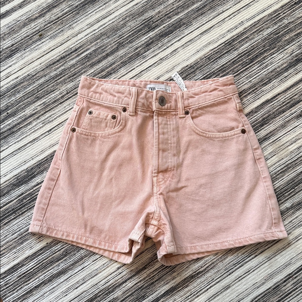 Zara Pink Denim Shorts